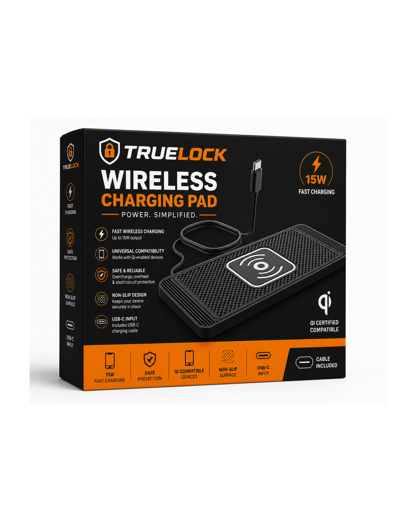 TrueLock Wireless Charging Pad (type c)